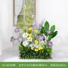 Hc-Bz3Grande Flores Artificiais e Plantas Verdes para Decoração de Paisagismo, Combinação de Paisagismo Interno, Plantas Falsas Biônicas de Alta Qualidade