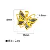 Moda Transfronteiriça Liga de Cobre Micro Diamante Zircônia Colorida Borboleta Pingente Acessórios DIY Acessórios de Colar Atacado