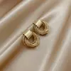 Pendientes Minimalistas de Metal con Múltiples Círculos, Estilo Genial, Pendientes de Celebridades de Internet Europeas y Americanas, Nuevo Estilo de Nicho, Pendientes Únicos y Elegantes
