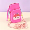 Bolsa de almacenamiento portátil para viajes al aire libre, riñonera para teléfono cruzada, monedero de silicona, tarjetero, organizador de auriculares y lápiz labial