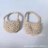 Bolsa DIY Tecida à Mão Bolsa para Fones de Ouvido Bluetooth Acessórios para Vestuário Mini Bolsa Pequena Tecida em Lã