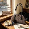 2026 Nuevo Bolso de Mano Casual Simple de Gran Capacidad Bolso de Hombro Bolso Almohada de Rayas Puntos de Polka Nicho