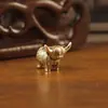 Mini yak de latón vintage de gran venta transfronteriza, adorno creativo, vaca del zodiaco de dibujos animados, adorno de cobre para escritorio de oficina en casa