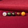 Ágata natural dorado cuentas redondas de chisme rojo amarillo negro verde blanco ágata cuentas de los cinco elementos cuentas de las cuatro bestias divinas auspiciosas