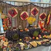 Jardín de Infancia de Otoño Creación Ambiental Atmósfera Decoración Cosecha de Otoño Almacenamiento de Invierno Verduras Secado Rincón Natural Escena Arreglo Accesorios