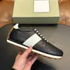 Zapatillas de correr vintage de cuero liso para hombre TF borde de vieira transfronterizo raya blanca horizontal suela gruesa dentada zapatos casuales