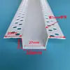 Línea de esquina en forma de Z de PVC de 3 cm canaleta en forma de U para techo tira divisoria de línea de goteo ranura para panel de yeso de techo