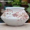 Macetas de Cerámica Florales Vintage Hechas a Mano con un Tacto Lujoso para el Jardín, Adecuadas para Phalaenopsis y Buganvilias, con Ramas Altas, Macetas Grandes de Cerámica Gruesa