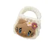 Nuevo Modelo 2024 Funda Tejida a Mano para Audífonos, Monedero Lindo de Dibujos Animados de Gato, Bolsa de Almacenamiento de Peluche, Mini