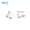 Pendientes de aleación de titanio F136 con deslumbrante colgante de circonita 5A, tachuelas para el cartílago, joyería de piercing de espiral interna más vendida en el extranjero