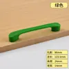 Manijas Pequeñas de Colores para Puertas de Armario, Tiradores de Cajón, Tiradores de Puerta de Gabinete, Manijas de Pulgar, Manijas de Plástico Anticolisión para Habitaciones Infantiles