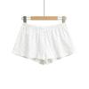 6056-25 Nuevo Estilo Europeo y Americano de Principios de Primavera Pantalones de Casa de Chicas Casuales Elásticos en la Cintura con Tres Botones Pantalones Cortos Estampados Florales