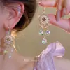 Brincos de Borla Gota d'Água Agulha de Prata, Brincos de Temperamento Nicho Estilo Étnico, Brincos Versáteis Elegantes de Luxo Leve