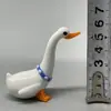 Enfeites de Vidro Zibo Transfronteiriços, Artesanato em Vidro Lampwork, Ganso Branco Animal, Desenho Animado Cultural e Criativo