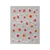 Pegatinas para Uñas Artísticas de Flores Frescas Aurora 5D en Relieve Tricidimensional Concha Luz Flor de Cinco Pétalos Pegatinas para Uñas DIY Modelo Sl