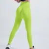 Leggings Deportivos de Yoga Ajustados de Tiro Alto, Secado Rápido, Transpirables, con Control de Abdomen, Realce de Glúteos, Color Durazno