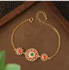 Pulseira Flor de Flor de Ouro Banhado Estilo Chinês Novo Mais Vendida do Xiaohongshu, Acessório de Moda Versátil e da Moda