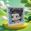 Presente Artesanal Pintura com Diamantes Brilhantes Brinquedo Educativo com Adesivos de Diamante e Porta-Retrato Peça de Exibição Criativa DIY