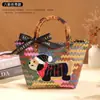 Cesta tejida de Dachshund Souvenir para Damas de Boda, Regalo práctico de alta gama, Caja de regalo de boda, Bolso de mano, Regalo de boda para hermanas