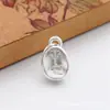 Colgante Ping An Fu pulsera de plata pura 3D 999 accesorios diy Accesorios pequeños tejidos estilo nacional Marca Ping An Fu
