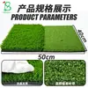 Alfombrilla de práctica de golf de doble césped, plegable personalizada, para interiores, alfombrilla de golpeo portátil, mini alfombrilla de golpeo de swing