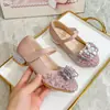 Zapatos de Princesa Brillantes de Cristal para Niñas, Nuevos Zapatos para Bebés de Suela Suave, Zapatos de Vestir para Actuación Infantil, Zapatos Mary Jane con Pedrería