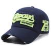 American retro distressed baseball boné moda feminina ao ar livre lavado rasgado Denim pico boné masculino e feminino cara de chapéu pequeno