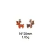 Caja de Regalo de Navidad, Árbol de Navidad, Calcetín de Navidad, Accesorios de Joyería de Aleación DIY de Papá Noel, Pulsera Transfronteriza, Accesorio para el Cabello, Colgante
