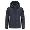 Estándar Nacional 90 Plumón de Pato Blanco Talla Grande Versátil Chaqueta de Plumón Moda Simple con Capucha para Hombre Invierno Frío Cálido Ropa de Negocios LOGOTIPO