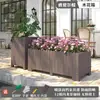 Macetero de Madera Anticorrosivo para Balcón Exterior Caja de Flores Rectangular para Patio Caja de Plantación para Jardín Maceta de Madera Maciza Paisajismo Exterior