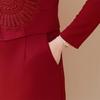 Vestido de noiva para mãe de Xi geralmente pode usar vestido de primavera para mãe vestido 2025 novo saia para mulheres de meia-idade e idosas primavera e outono