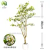 Bonsai de Árvore de Flores da Primavera da Ilha Simulada de Alta Qualidade, Árvore de Flores de Planta Verde Falsa, Planta em Vaso de Flores da Primavera da Ilha para Decoração de Casa de B&B