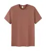 Camisetas Blancas de Algodón Puro con Cuello Redondo y Manga Corta para Hombres y Mujeres con Impresión de Logo, Camisas Publicitarias Culturales, Comercio Exterior Transfronterizo