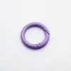 Cierre de Primavera Colorido Círculo Abierto de Metal Esmalte Horneado Aleación Anillo de Resorte Cadena para Teléfono Móvil Cadena para Bolso Accesorios Hechos a Mano Bricolaje