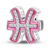 Panjia Transfronteiriço 12 Constelações Diamante Rosa Contas para Pulseira Colar Joias Contas Acessórios Atacado