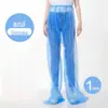 Calça de Chuva Descartável com Cobertura para Pés, Capa de Chuva Portátil Longa Espessa para Exterior, Calças Impermeáveis para Rafting, Unissex