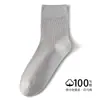 Calcetines de Otoño para Hombre Calcetines de Algodón Pima de Media Pantorrilla Calcetines Largos de Algodón Puro para Negocios Algodón de Fibra Larga Importado Absorbentes de Sudor Resistentes al Olor para Hombre