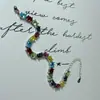 Pulseira Versa Caibao Feminina Live Grande Café Drenagem Turmalina Artificial Zircônio Arco-Íris Yingtotopa Retro Elegante Moda