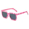 Gafas de sol cuadradas de moda para adultos 2024, estilo europeo y americano, transfronterizas, Aliexpress, Amazon, gafas de sol a cuadros, gafas de moda