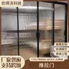 Puerta Deslizante de Tres Brazos con Marco de Aluminio Extremadamente Estrecho para Uso Doméstico, Puerta de Vidrio Deslizante Simple para Balcón Cocina, Puerta Deslizante de Aleación de Aluminio