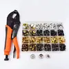 En stock, entrega rápida: 100 juegos de 15 mm de cobre 201, juegos de herramientas para broches de presión grandes blancos, broches de presión metálicos de cuatro colores tipo presión