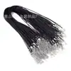 Cuerda para collar al por mayor 2. 0 Corea del Sur cordón de cera para colgar joyería 1.5MM cordón de cera negro en stock venta al por mayor