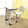 Escritorio y silla para estudiante de entrenamiento de persona doble, escritorio y silla de aula, mesa de tutoría, escritorio de aprendizaje institucional, cuidado después de la escuela, escritorio escolar