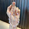 Cadena para Teléfono Móvil con Cuentas Love Cadena Colgante para Bolso con Lazo de Cristal Lanyard de Perlas para Teléfono Móvil Regalo Pequeño Venta al por Mayor