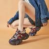 Zapatos de papá de moda con suela gruesa para mujer, primavera y otoño, nuevos zapatos de suela plana, sencillos, ligeros, deportivos y de ocio, de moda, envío directo