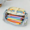 Estuche Creativo de Cuadros Estilo Coreano Estilo Ins Multifuncional Gran Capacidad Alto Valor Estuche Almohada Portátil Estudiante Universal