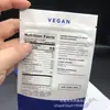 Saco de Embalagem com Filme Tátil Saco com Zíper de Abertura Lateral Trava à Prova de Crianças Saco com Zíper Autoportante Cor de Alumínio Impressão Saco de Embalagem para Gomas