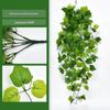 Atacado Personalizado Pothos Artificial Simulado para Pendurar na Parede Planta Verde Casamento Decoração de Interior Videira Verde Planta de Plástico Folha de Uva
