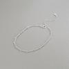 Corea del Sur Plata de Ley S925 Pulsera Espiral Plata Brillante Clásica Cadena Simple Ins Celebridad de Internet Versátil Moda Joyería de Plata