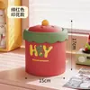 Papelera de escritorio con tapa, alto valor estético, para uso doméstico, habitación infantil, nueva y linda mini papelera pequeña para mostrador de oficina
